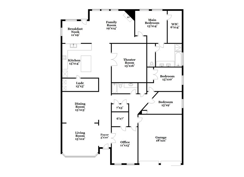 2,330/Mo, 3151 Double Jack Ct Spring, TX 77373 Floor Plan View