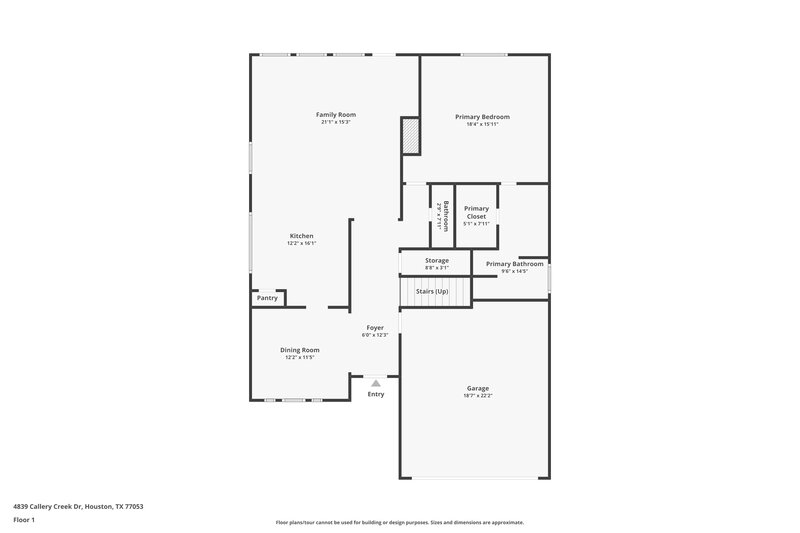 2,110/Mo, 4839 Callery Creek Dr Houston, TX 77053 Floor Plan View