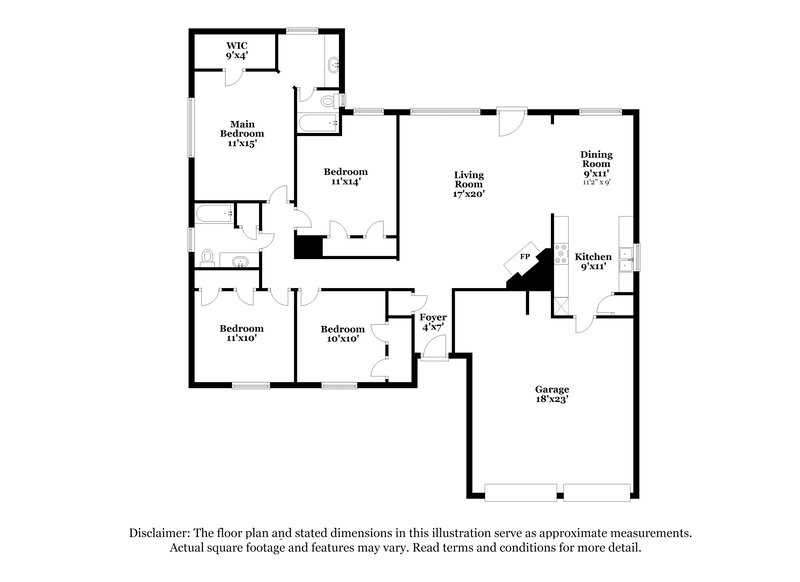 2,305/Mo, 2787 Pinewood Dr League City, TX 77573 Floor Plan View