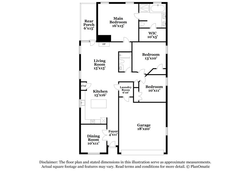 2,135/Mo, 1104 Bight Ct Crosby, TX 77532 Floorplan View