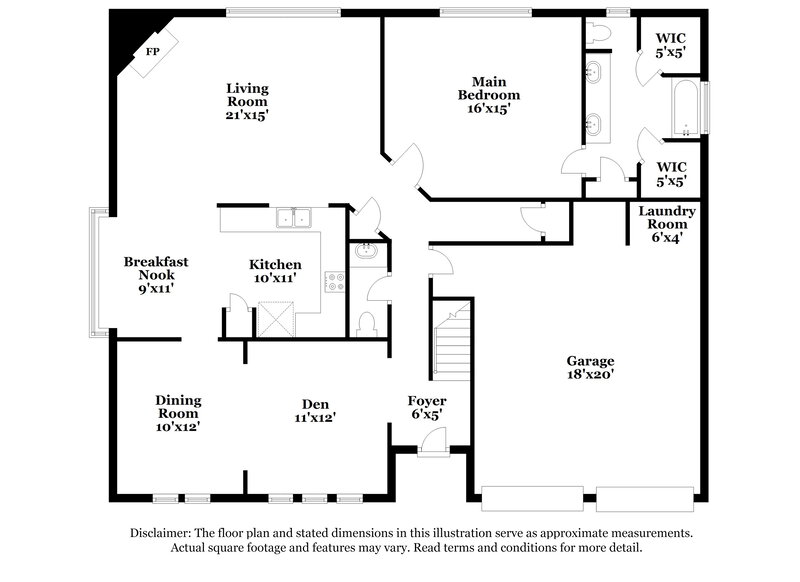 2,190/Mo, 3542 Lindenfield Dr Katy, TX 77449 Floor Plan View