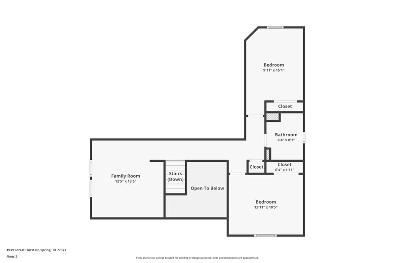 2,090/Mo, 4939 Forest Hurst Dr Spring, TX 77373 Floor Plan View 2