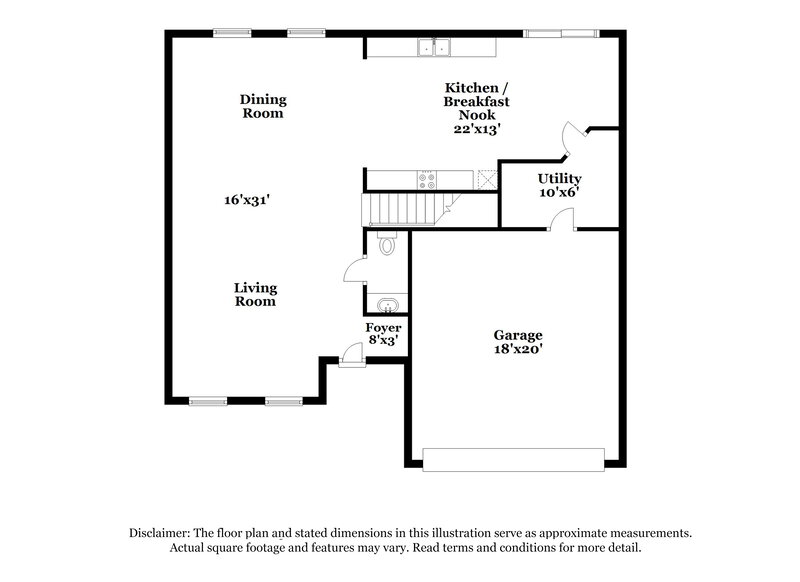 2,050/Mo, 5018 Oak Briar Ln Richmond, TX 77469 Floor Plan View