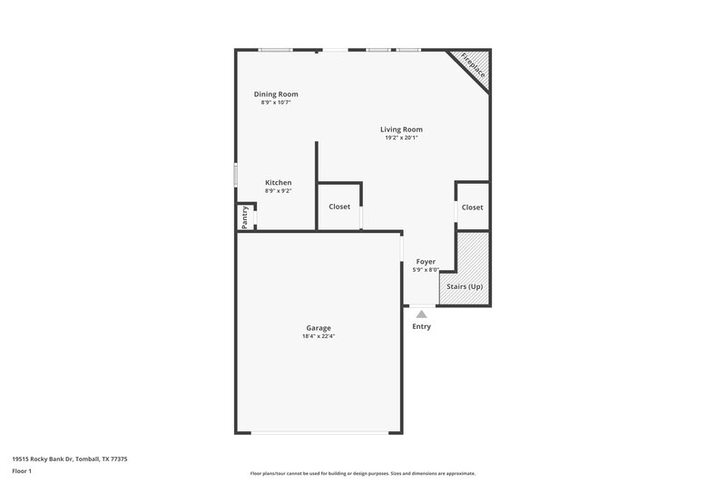 1,970/Mo, 19515 Rocky Bank Dr Tomball, TX 77375 Floor Plan View