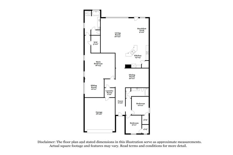 2,510/Mo, 5839 Rivergrove Park Dr Humble, TX 77346 Floor Plan View