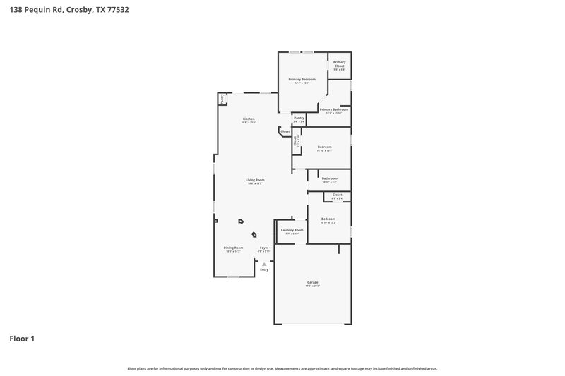 0/Mo, 138 Pequin Rd Crosby, TX 77532 Floor Plan View