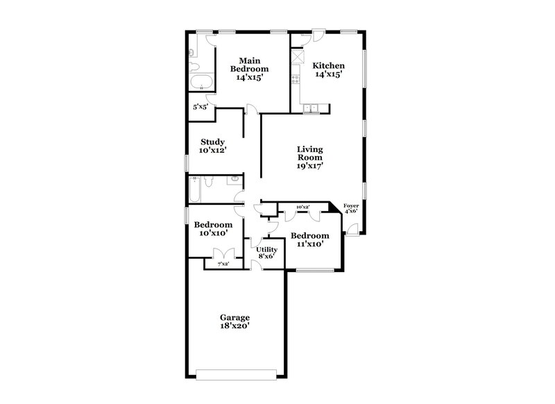 1,695/Mo, 8138 Sanders Glen Ln Humble, TX 77338 Floor Plan View