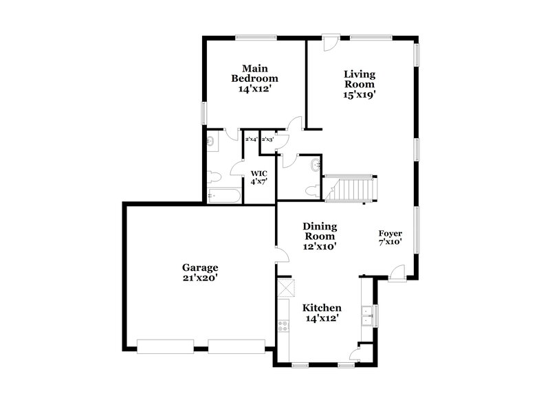 1,975/Mo, 6602 Winter Mountain Ln Spring, TX 77379 Floor Plan View