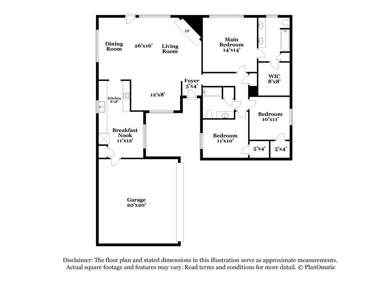 1,800/Mo, 3331 Boxelder Dr Houston, TX 77082 Floor Plan View