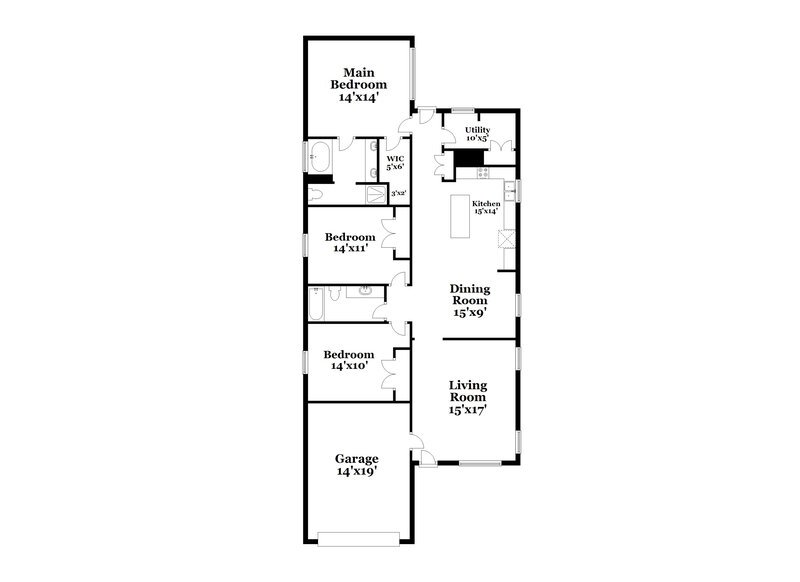 1,890/Mo, 21119 Sweet River Ln Tomball, TX 77375 Floor Plan View
