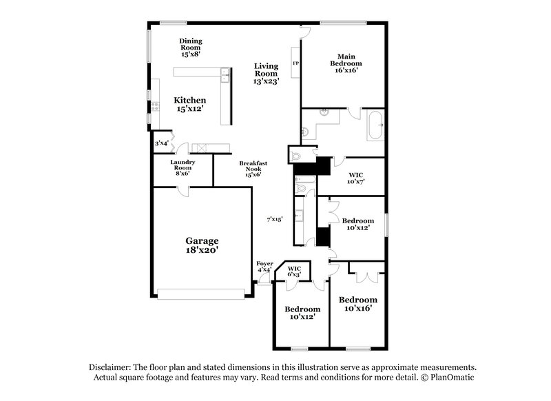 2,490/Mo, 13406 Lake Passage Ln Houston, TX 77044 Floor Plan View