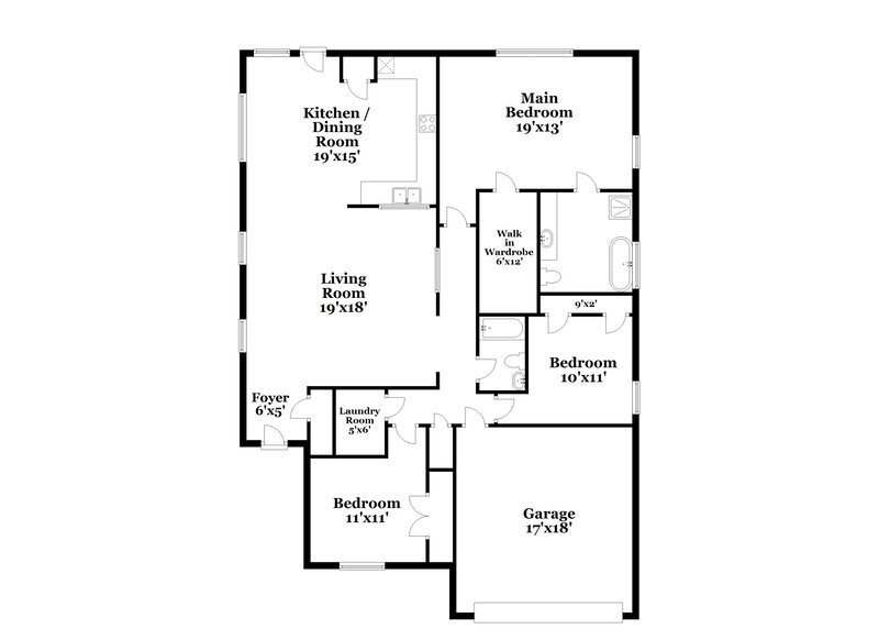 2,760/Mo, 6339 Bright Bloom Ln Spring, TX 77379 Floor Plan View