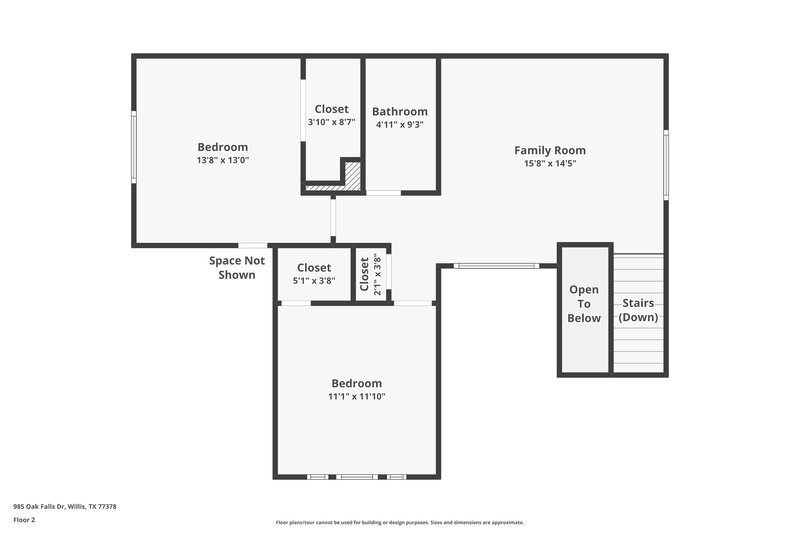 1,950/Mo, 985 Oak Falls Dr Willis, TX 77378 Floor Plan View 2