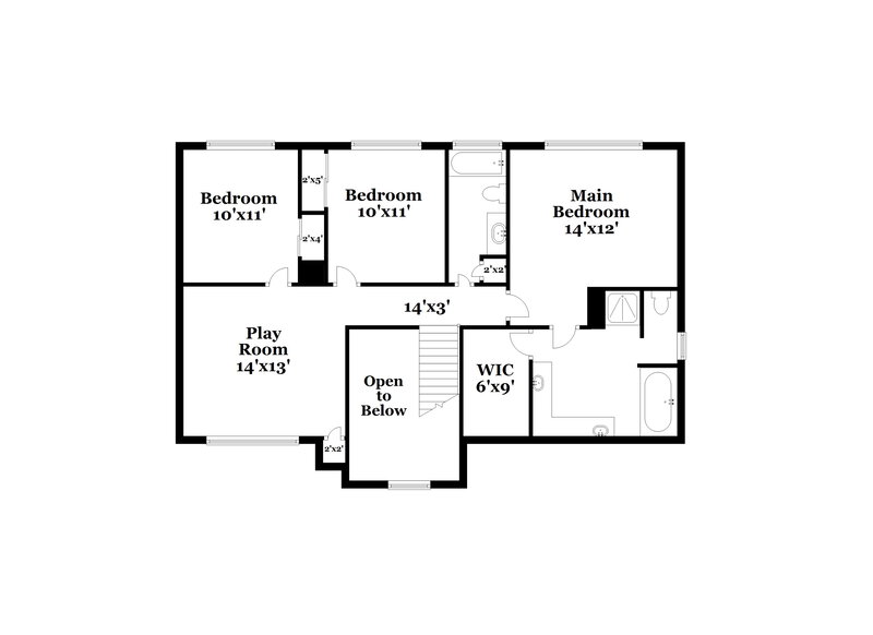 2,320/Mo, 5511 Aberton Ln Spring, TX 77379 Floor Plan View 2