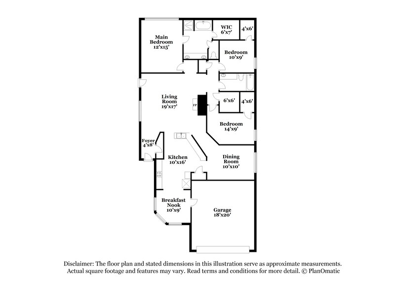 2,035/Mo, 7231 Foxwood Fair Ln Humble, TX 77338 Floor Plan View