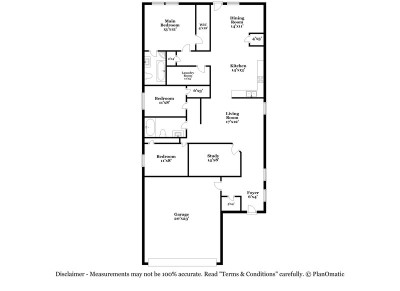 1,955/Mo, 9927 Sanders Rose Ln Houston, TX 77044 Floor Plan View
