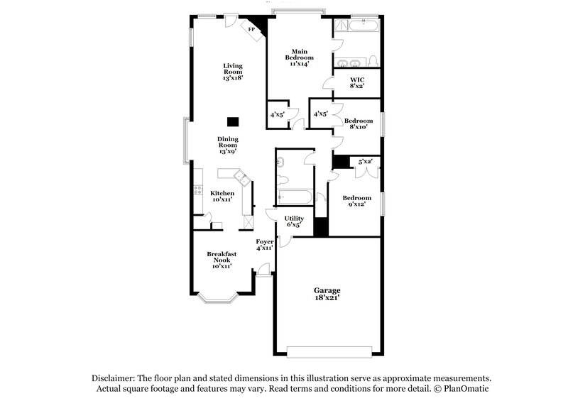1,880/Mo, 969 Oak Lynn Dr Willis, TX 77378 Floor Plan View