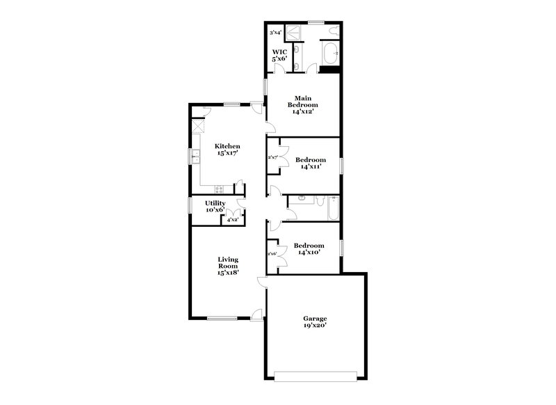 1,815/Mo, 21314 Cherry Canyon Ln Tomball, TX 77375 Floor Plan View