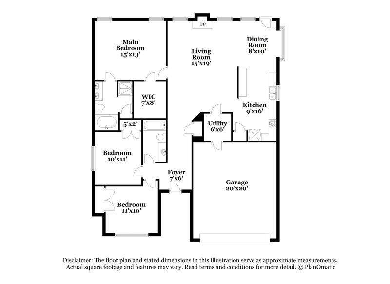 2,080/Mo, 19343 Aspen Trails Dr Katy, TX 77449 Floor Plan View