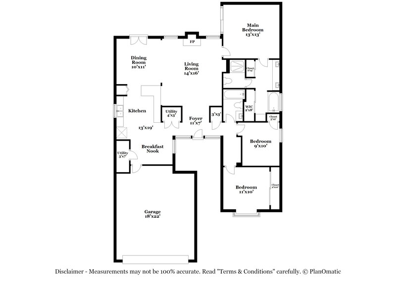 1,865/Mo, 19902 Rising Star Dr Humble, TX 77338 Floor Plan View