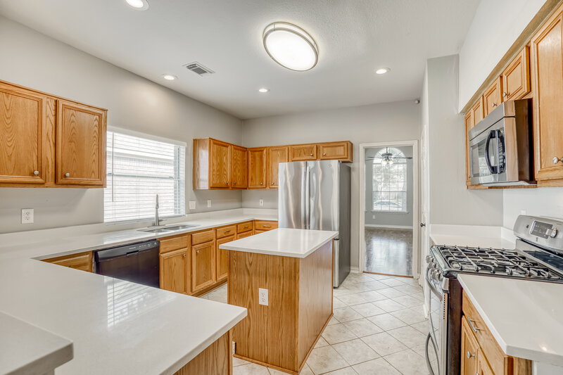 2,170/Mo, 7106 Blanco Pines Dr Humble, TX 77346 Kitchen View 2