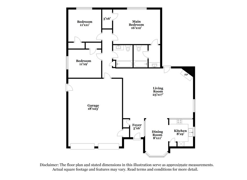 1,780/Mo, 2118 Maple Cir Rosenberg, TX 77471 Floorplan View