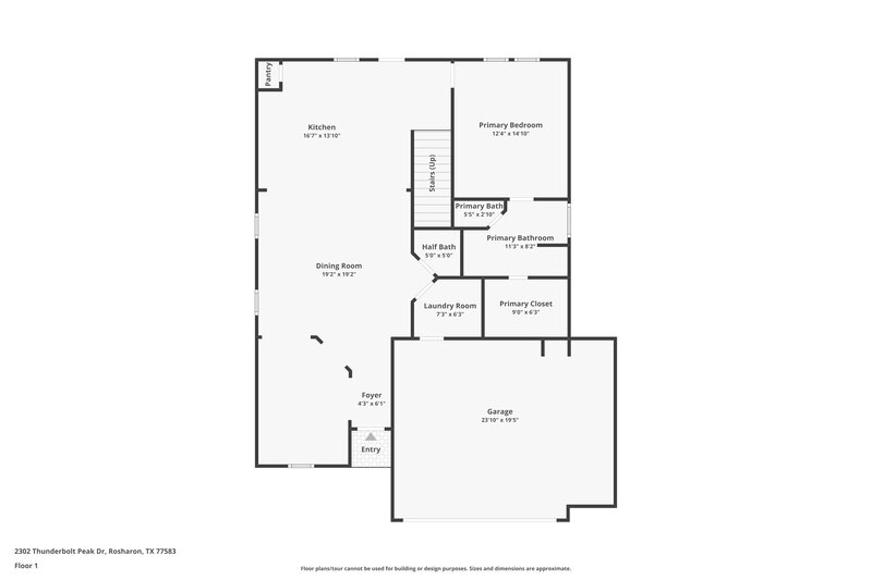 2,560/Mo, 2302 Thunderbolt Peak Dr Rosharon, TX 77583 Floor Plan View