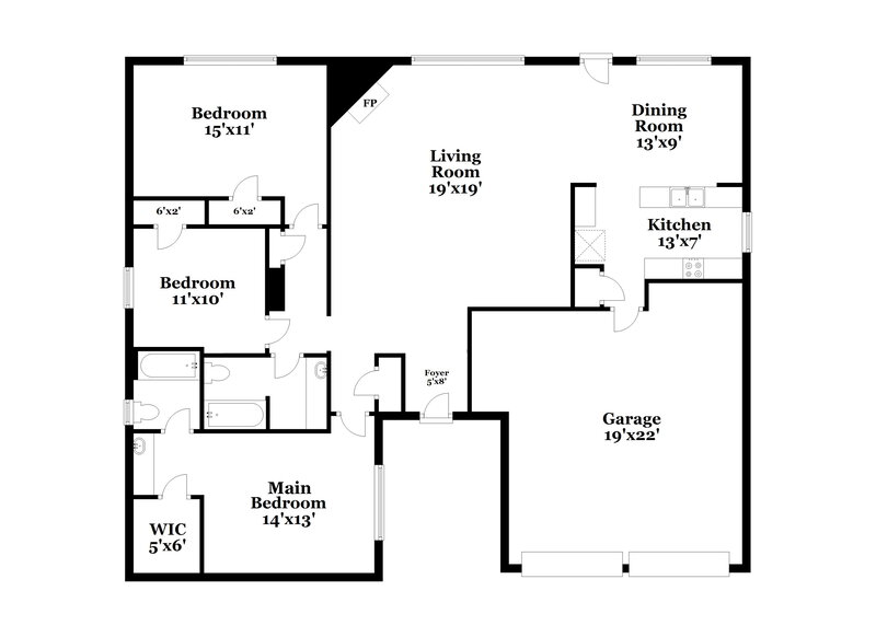 1,760/Mo, 20014 Lions Gate Dr Humble, TX 77338 Floor Plan View