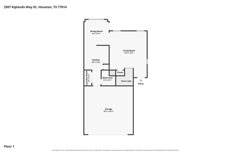 1,790/Mo, 2507 Kiplands Way Dr Houston, TX 77014 Floor Plan View