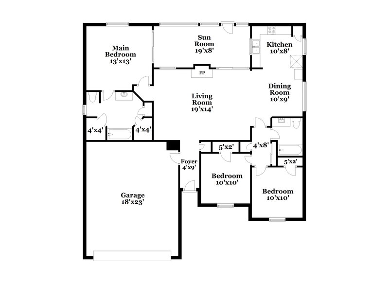 1,985/Mo, 3522 Acorn Run Ln Spring, TX 77389 Floor Plan View