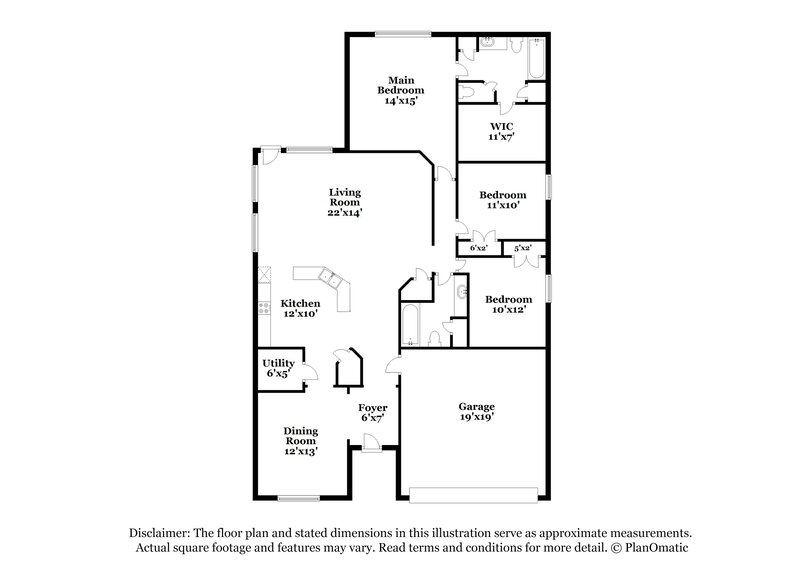 1,775/Mo, 603 Lake View Dr Montgomery, TX 77356 Floor Plan View
