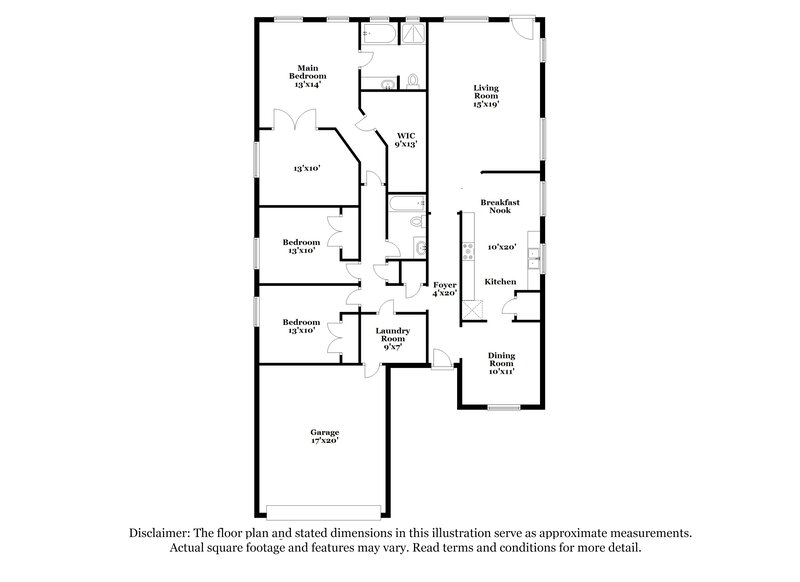 2,095/Mo, 22030 Holly Branch Dr Tomball, TX 77375 Floor Plan View
