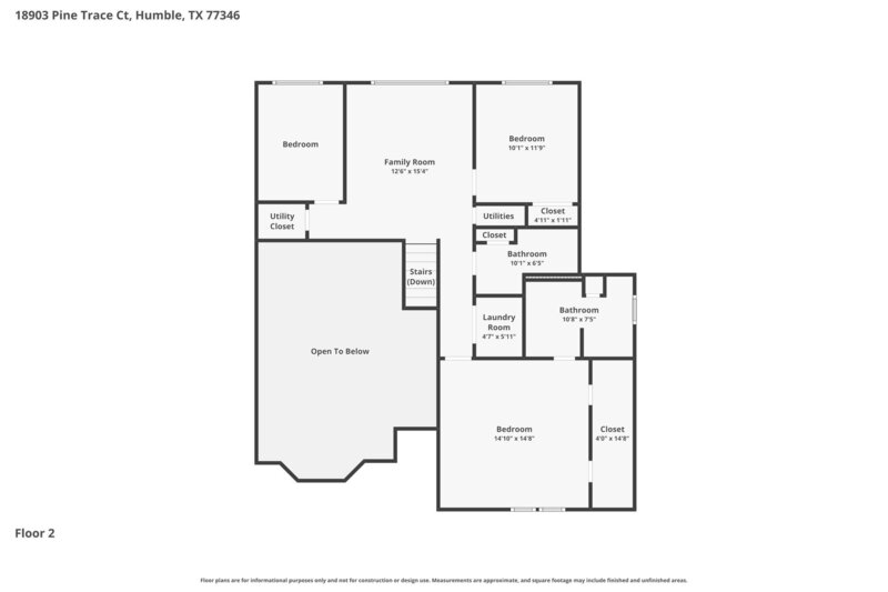 2,085/Mo, 18903 Pine Trace Ct Humble, TX 77346 Floorplan View 2