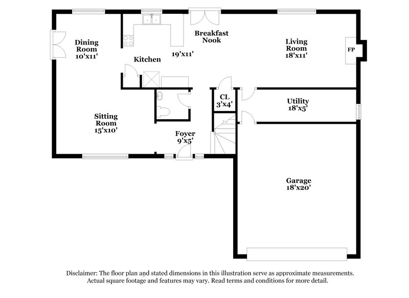 1,865/Mo, 9106 Towerstone Ct Spring, TX 77379 Floor Plan View