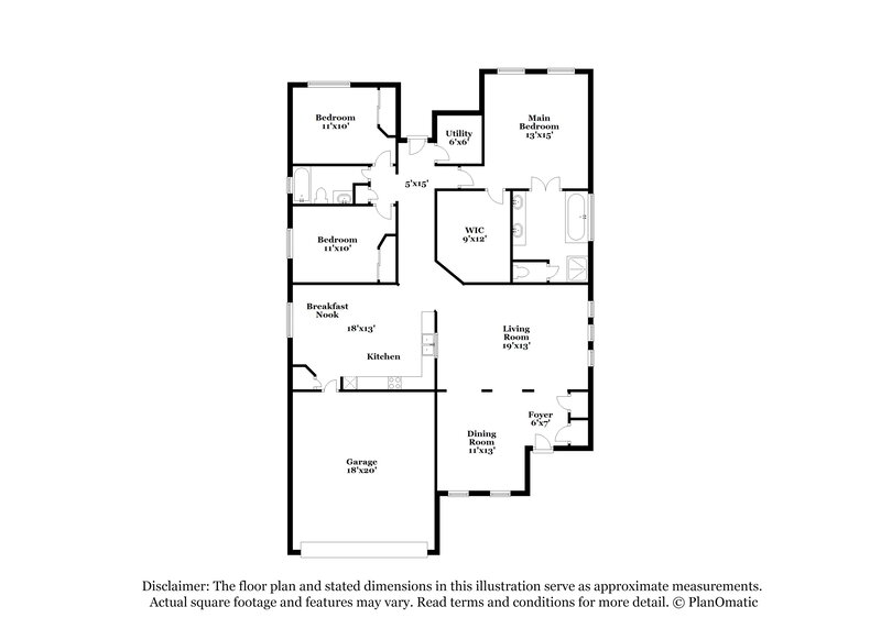2,580/Mo, 834 Lightningbug Ln Conroe, TX 77301 Floor Plan View