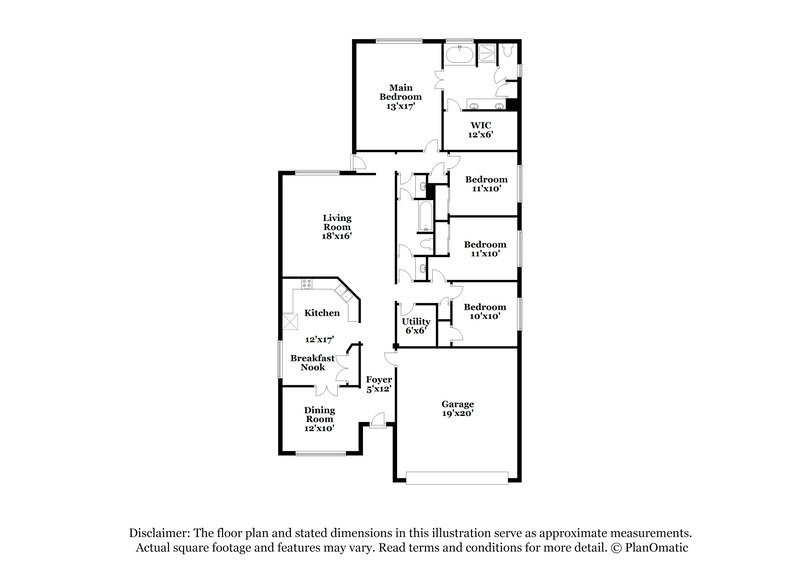 2,095/Mo, 808 Dragonfly Dr Conroe, TX 77301 Floor Plan View