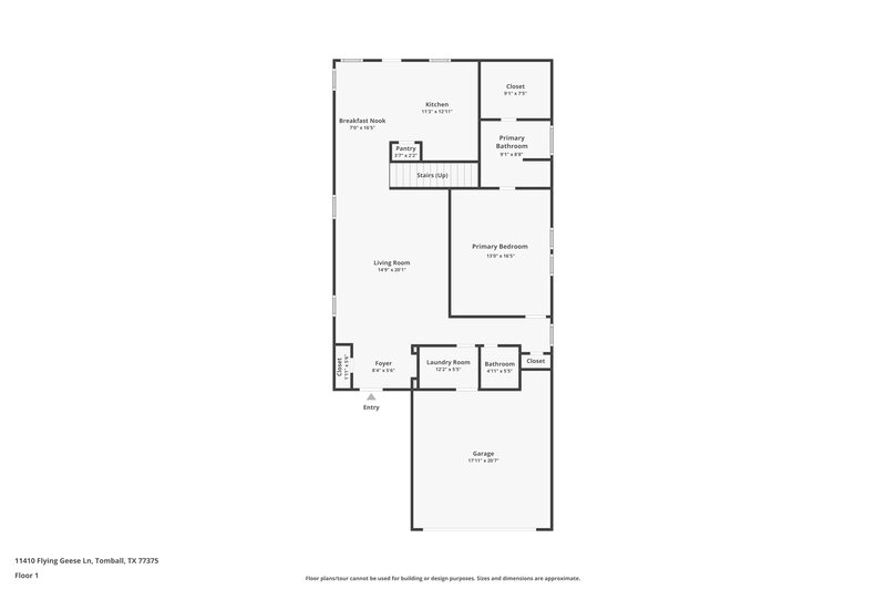 2,255/Mo, 11410 Flying Geese Ln Tomball, TX 77375 Floor Plan View