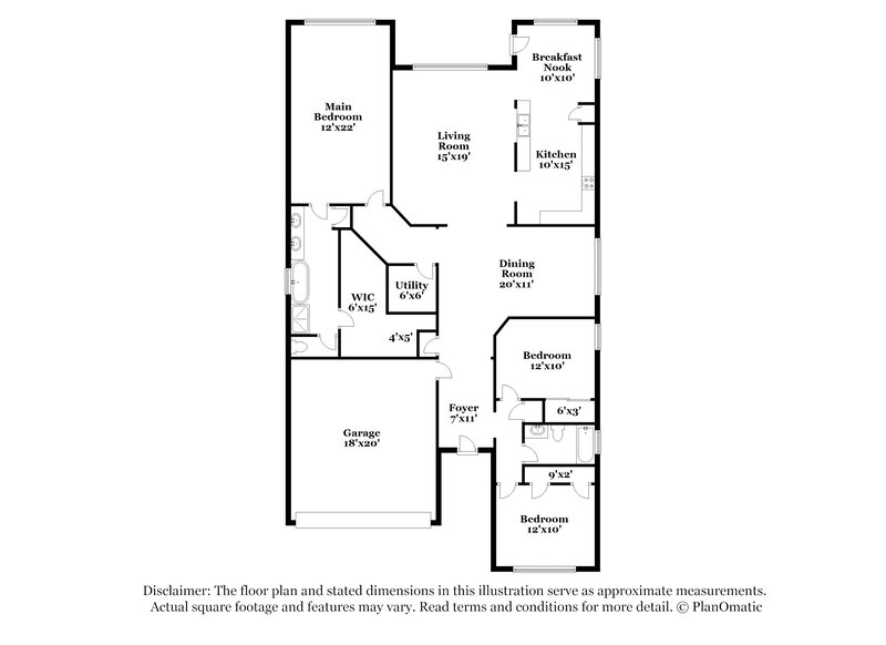 2,455/Mo, 2548 Blue Heron Cir Seabrook, TX 77586 Floor Plan View