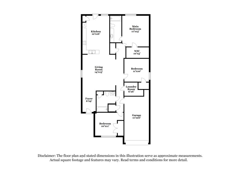 1,915/Mo, 3542 Red Meadows Dr Spring, TX 77386 Floor Plan View