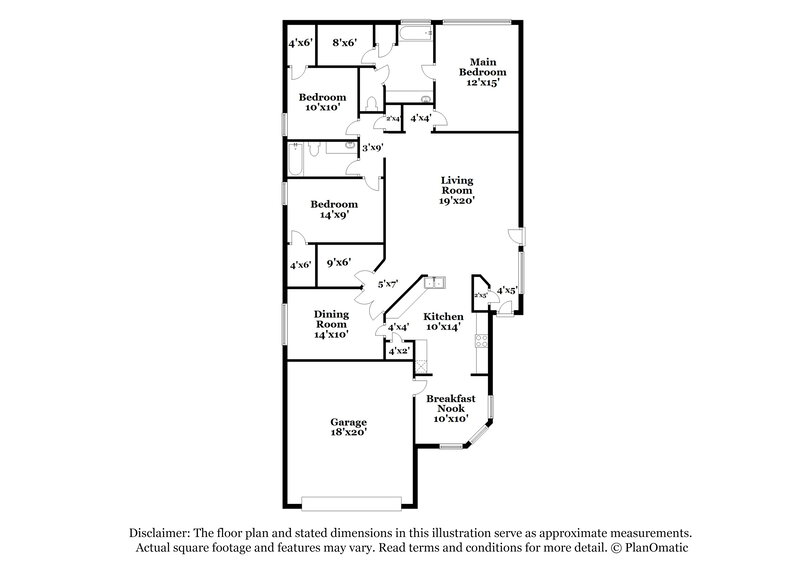1,985/Mo, 2516 Hallmark Oak St Spring, TX 77386 Floor Plan View