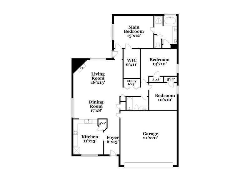 1,815/Mo, 18627 Timbers Edge Dr Humble, TX 77346 Floor Plan View