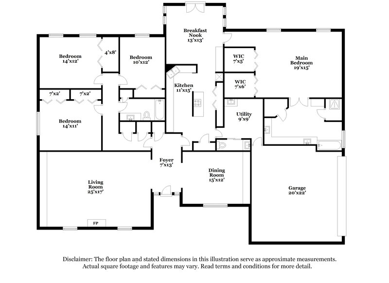 2,295/Mo, 928 Victoria Dr Richmond, TX 77469 Floor Plan View