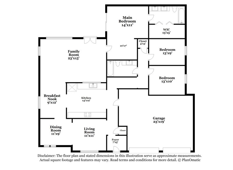 2,045/Mo, 4906 Temple Bell Dr Spring, TX 77388 Floor Plan View
