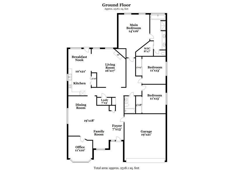 1,955/Mo, 6115 Oak Bay Dr Houston, TX 77091 Floorplan View