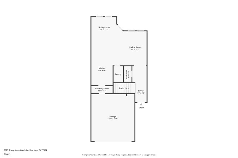 2,095/Mo, 6623 Sharpstone Creek Ln Houston, TX 77084 Floor Plan View