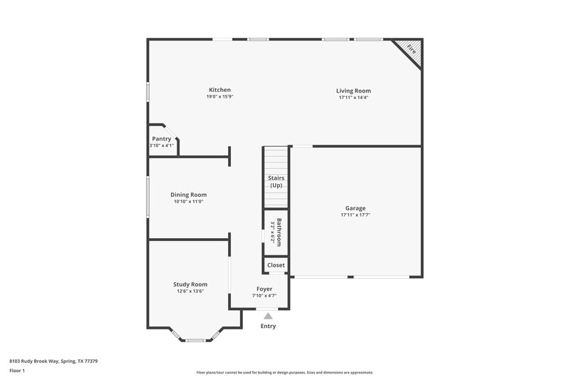 2,305/Mo, 8103 Rudy Brook Way Spring, TX 77379 Floor Plan View
