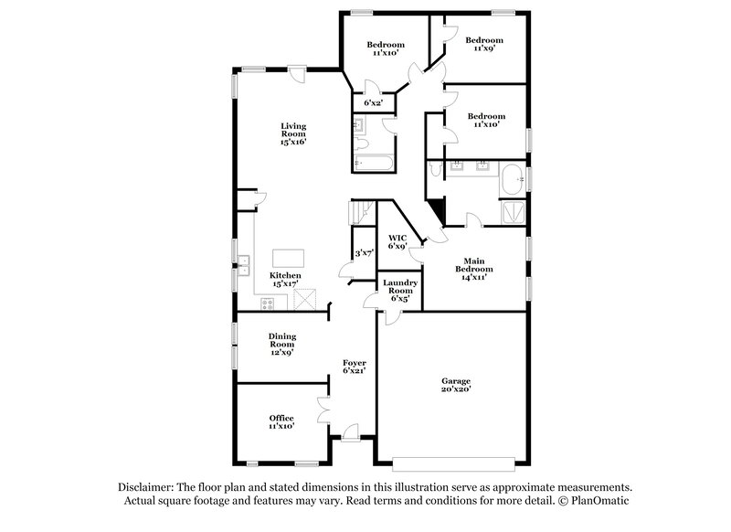 2,335/Mo, 7931 Branson Park Ln Humble, TX 77338 Floor Plan View