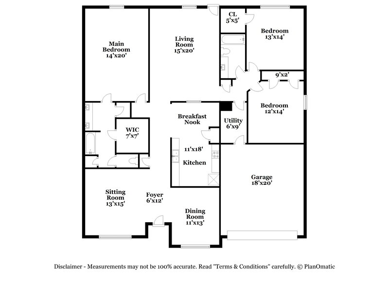 1,870/Mo, 7815 Longshire Ln Houston, TX 77040 Floor Plan View
