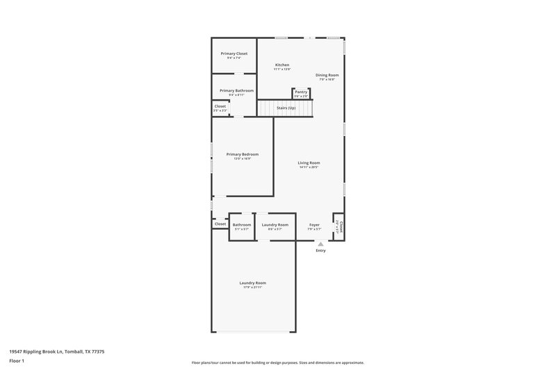 2,165/Mo, 19547 Rippling Brook Ln Tomball, TX 77375 Floor Plan View
