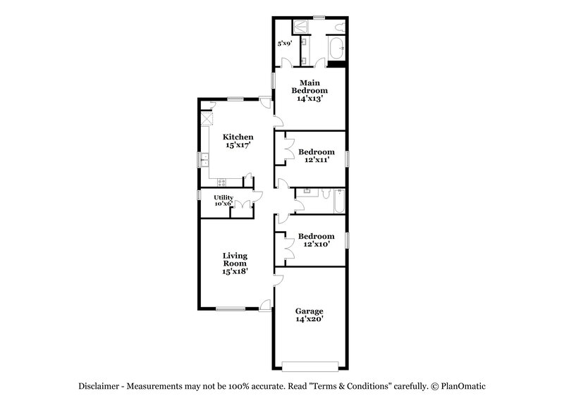 1,700/Mo, 21311 Sweet Grass Ln Tomball, TX 77375 Floor Plan View
